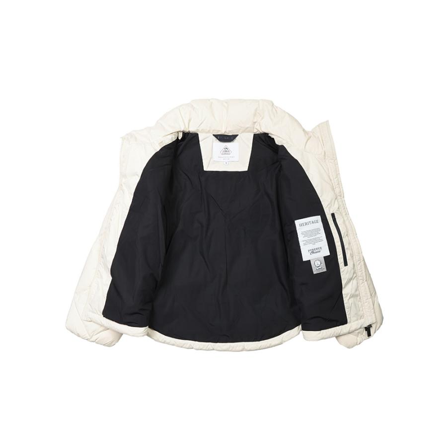 Adélie White Pyrenex（ピレネックス） ダウン ブルゾン レディース ロゴ ボリューム