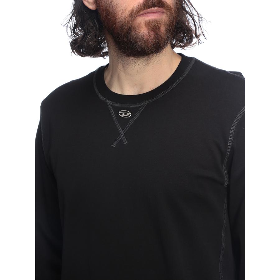 DIESEL（ディーゼル） ロンT メンズ ロゴ オーバルD クルーネック
