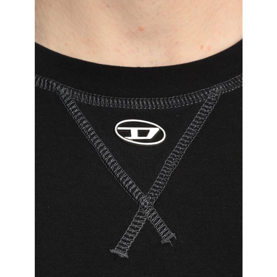 DIESEL（ディーゼル） ロンT メンズ ロゴ オーバルD クルーネック