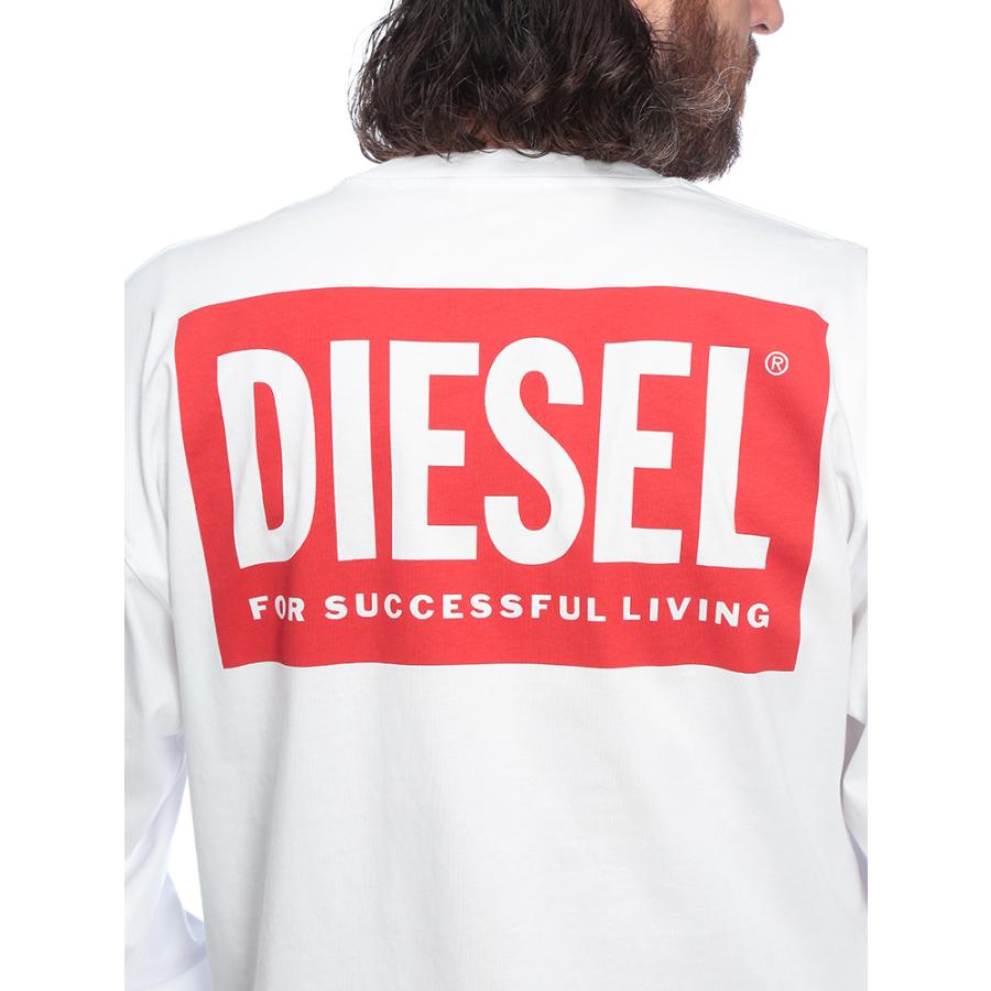 DIESEL（ディーゼル） ロンT メンズ ロゴ バックロゴ プリント クルー