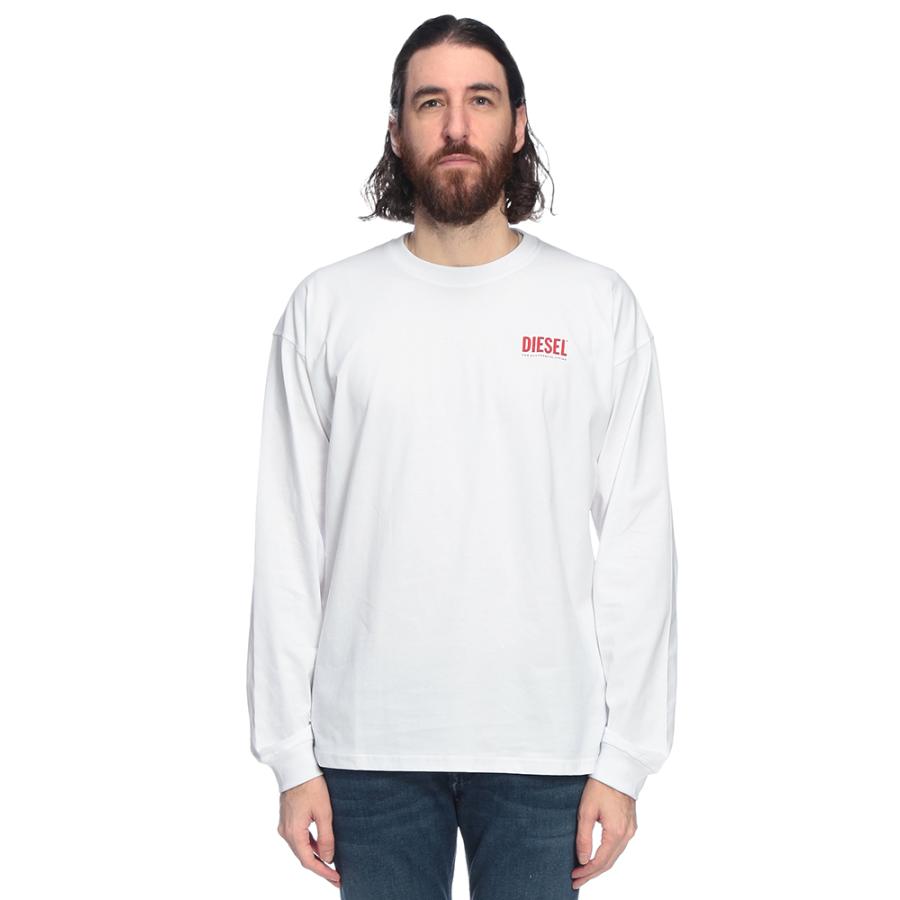 DIESEL（ディーゼル） ロンT メンズ ロゴ バックロゴ プリント クルー
