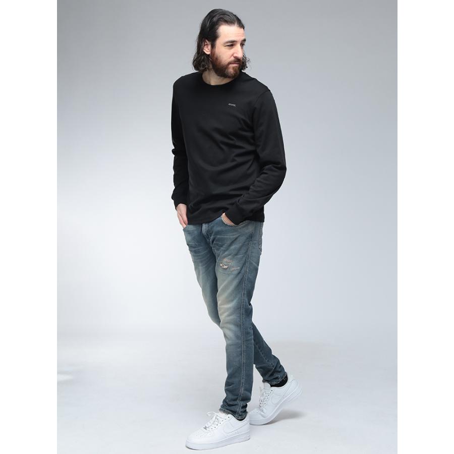 DIESEL（ディーゼル） ロンT メンズ ロゴ メタルミニロゴ クルーネック