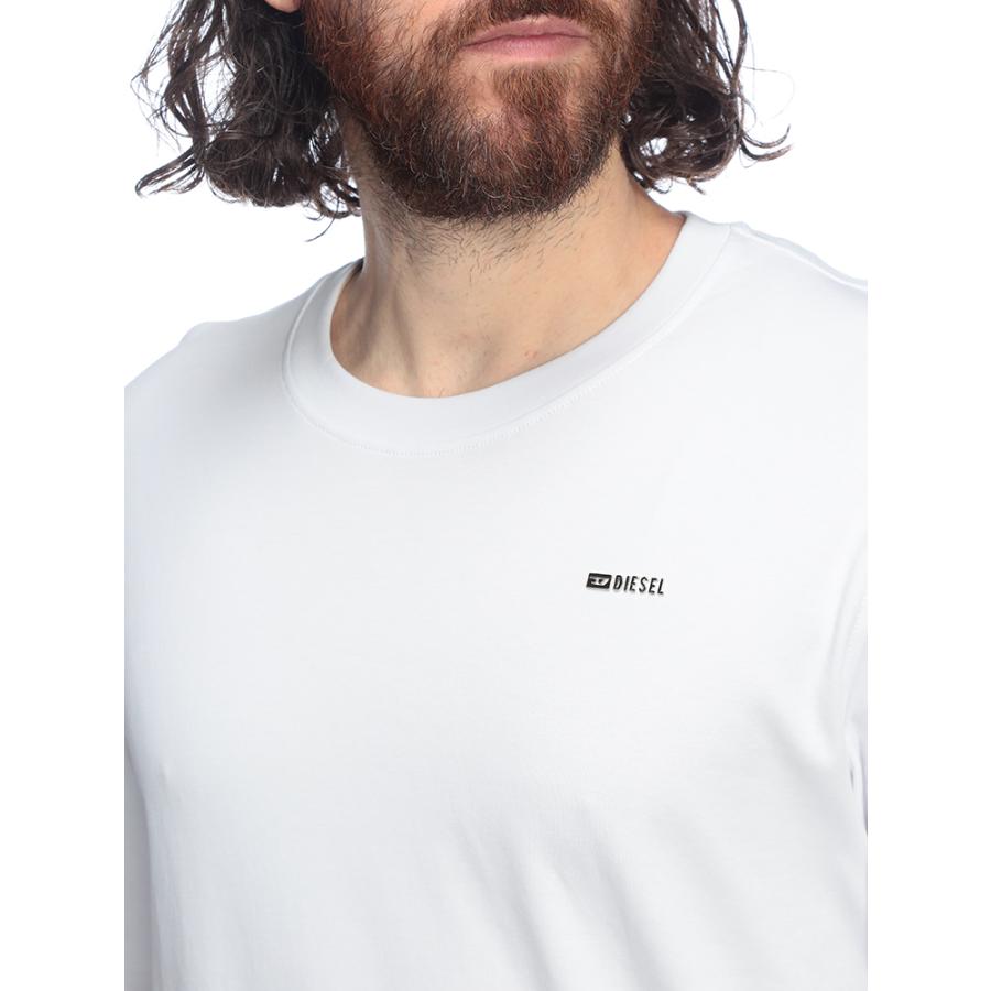 DIESEL（ディーゼル） ロンT メンズ ロゴ メタルミニロゴ クルーネック