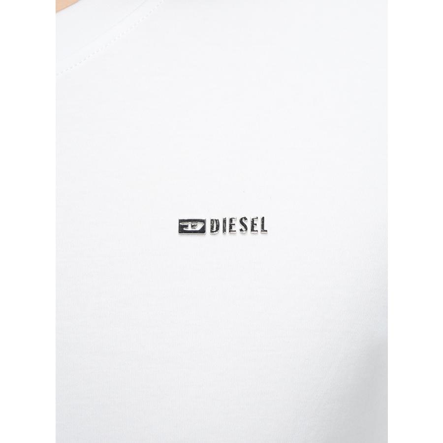 DIESEL（ディーゼル） ロンT メンズ ロゴ メタルミニロゴ クルーネック