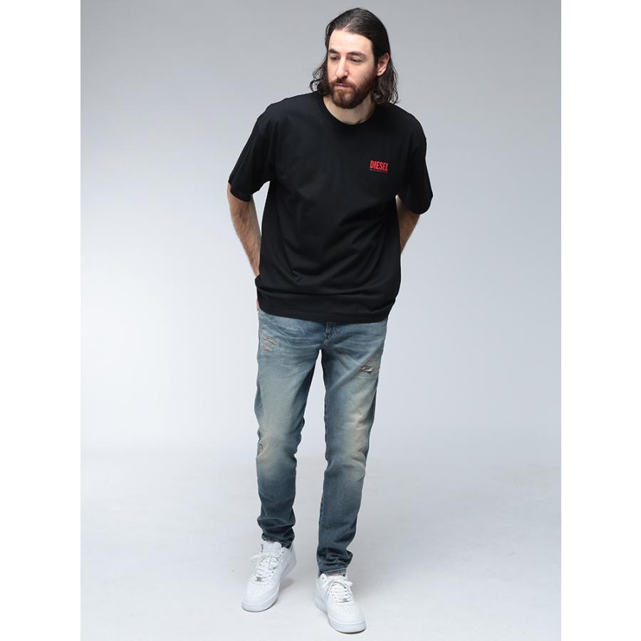 DIESEL（ディーゼル） Tシャツ メンズ ロゴ バックロゴ プリント
