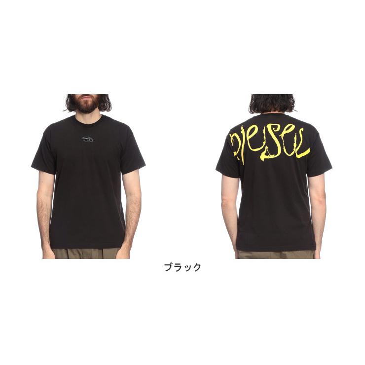 DIESEL（ディーゼル） Tシャツ メンズ ロゴ オーバルD バックデザイン