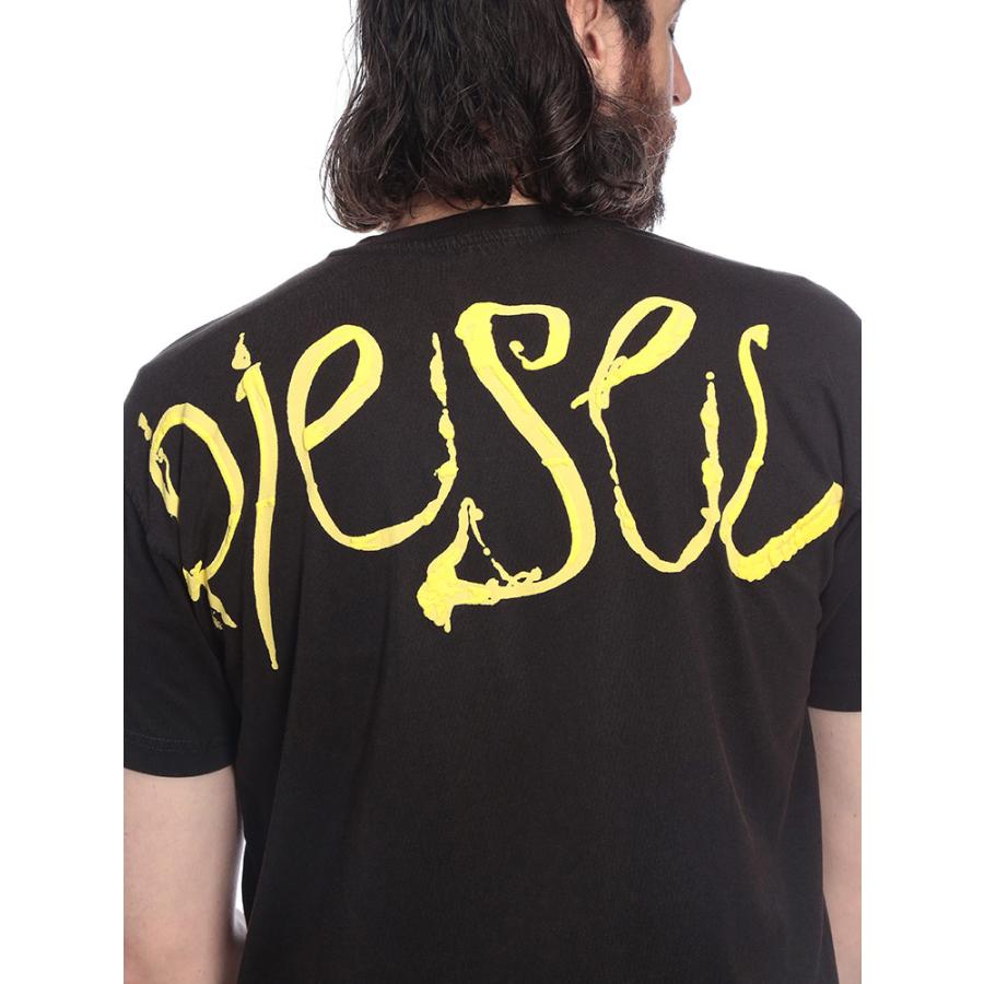 DIESEL（ディーゼル） Tシャツ メンズ ロゴ オーバルD バックデザイン