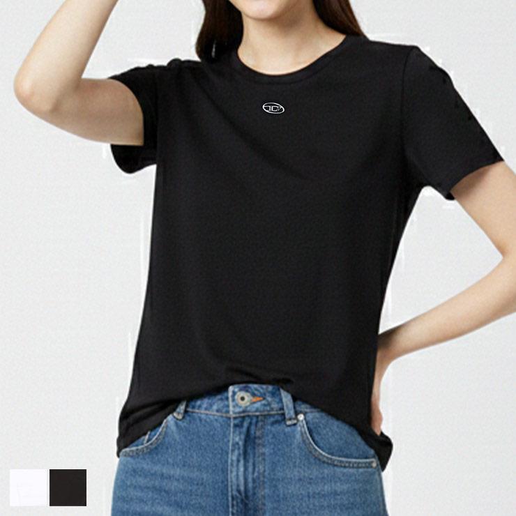 DIESEL（ディーゼル） Tシャツ レディース ロゴ オーバルD クルー