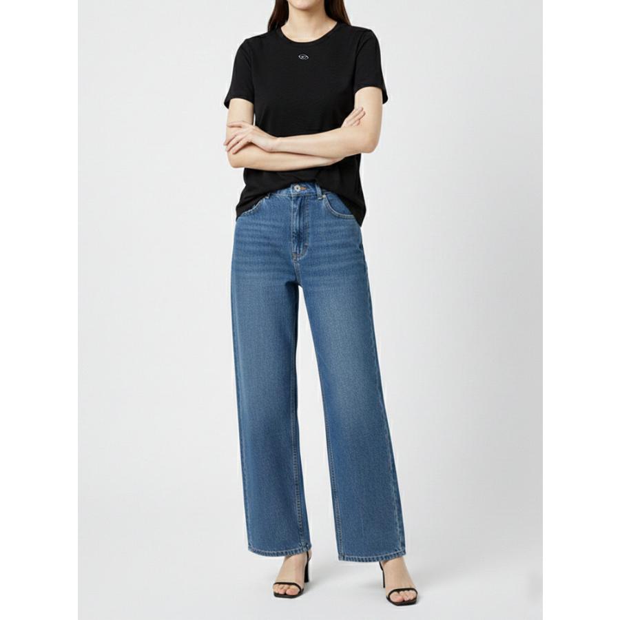 DIESEL（ディーゼル） Tシャツ レディース ロゴ オーバルD クルー