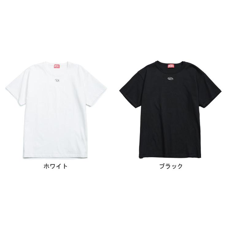 DIESEL（ディーゼル） Tシャツ レディース ロゴ オーバルD クルー