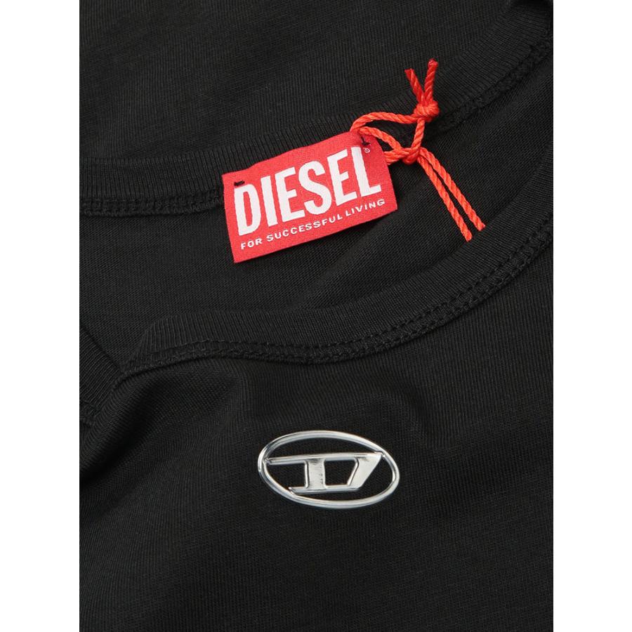 DIESEL（ディーゼル） Tシャツ レディース ロゴ オーバルD クルー