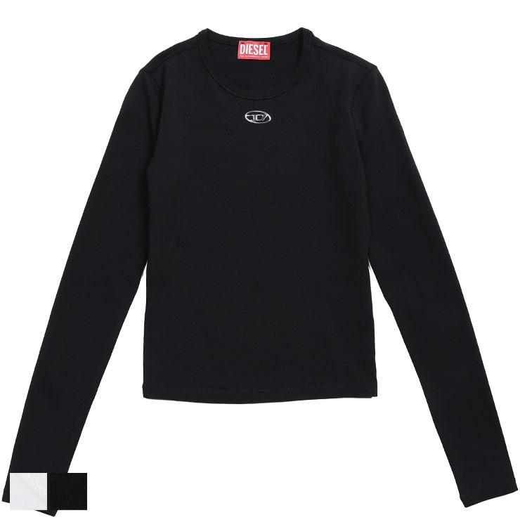 DIESEL（ディーゼル） ロンT レディース ロゴ オーバルD クルーネック