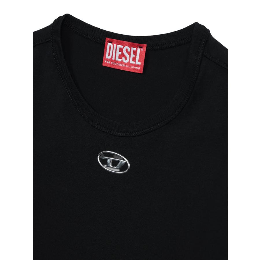 DIESEL（ディーゼル） ロンT レディース ロゴ オーバルD クルーネック
