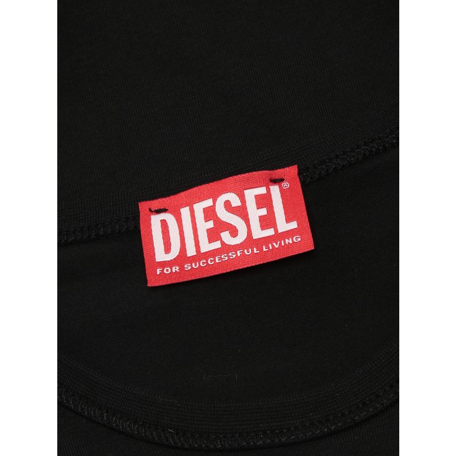 DIESEL（ディーゼル） ロンT レディース ロゴ オーバルD クルーネック