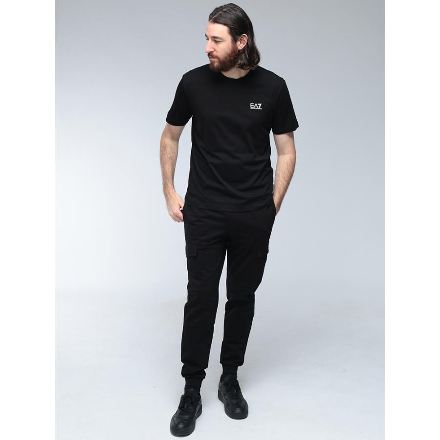 エンポリオアルマーニ Tシャツ メンズ EMPORIO ARMANI ロゴ バックロゴ クルーネック コットン 半袖 Tシャツ EA77M567AF10375 ブランドの画像