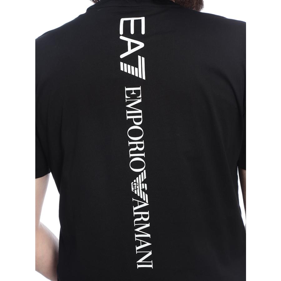 エンポリオアルマーニ Tシャツ メンズ EMPORIO ARMANI ロゴ バックロゴ クルーネック コットン 半袖 Tシャツ EA77M567AF10375 ブランドの画像