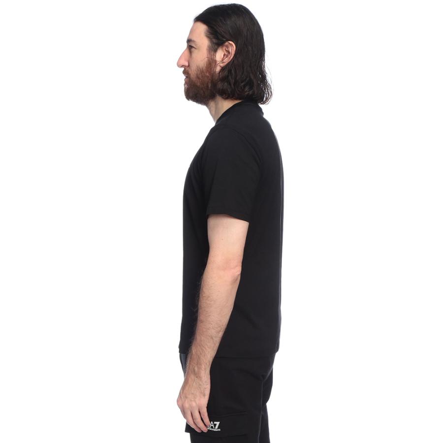 エンポリオアルマーニ Tシャツ メンズ EMPORIO ARMANI ロゴ バックロゴ クルーネック コットン 半袖 Tシャツ EA77M567AF10375 ブランドの画像