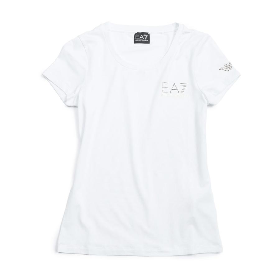 美品☆エンポリオアルマーニ ビッグロゴ半袖カットソー Tシャツ M 白 EMPORIO ARMANI tシャツ 「エンポリオ アルマーニ」スリムフィットT