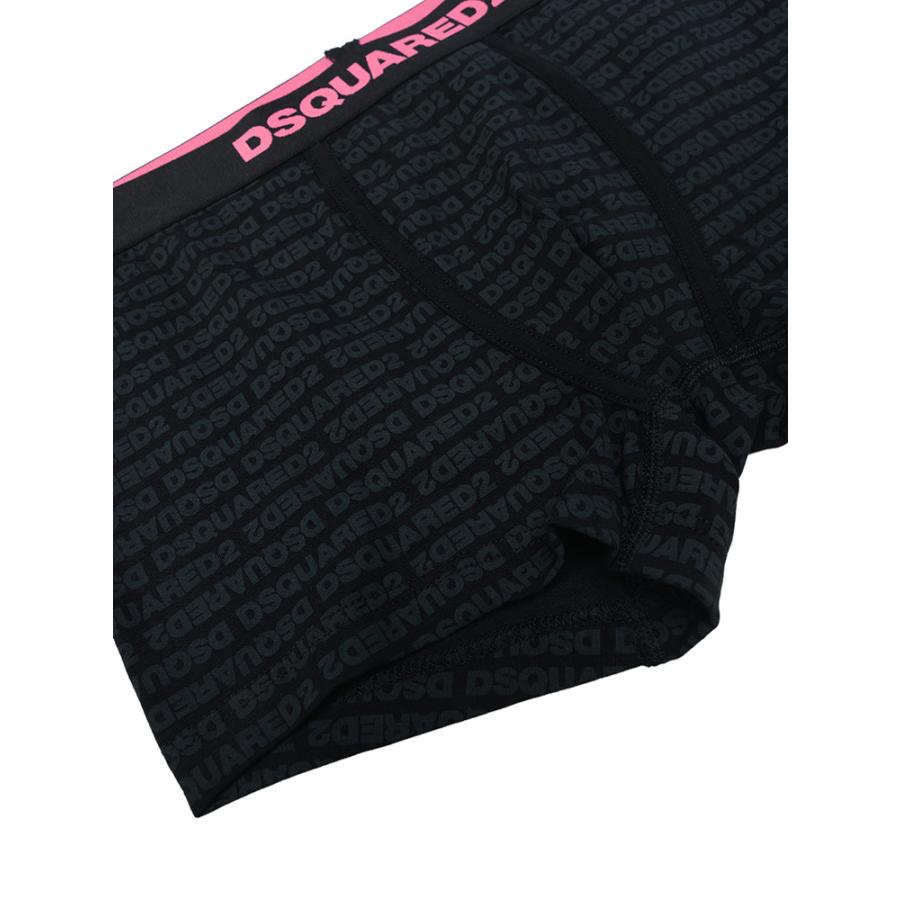 DSQUARED2（ディースクエアード） ボクサーパンツ メンズ 総ロゴ 前