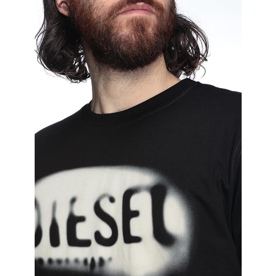 DIESEL（ディーゼル） Tシャツ メンズ ロゴ プリント クルーネック
