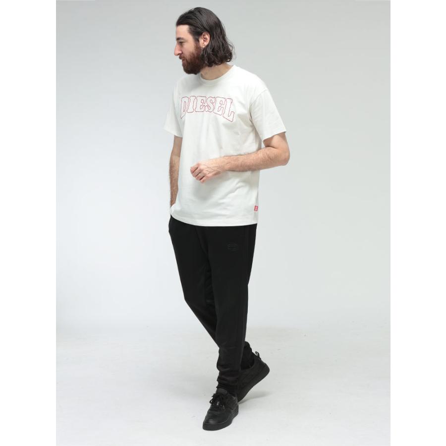 DIESEL（ディーゼル） Tシャツ メンズ ロゴ ステッチ クルーネック