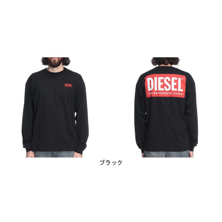 DIESEL（ディーゼル） ロンT メンズ ロゴ バックBOXロゴ プリント
