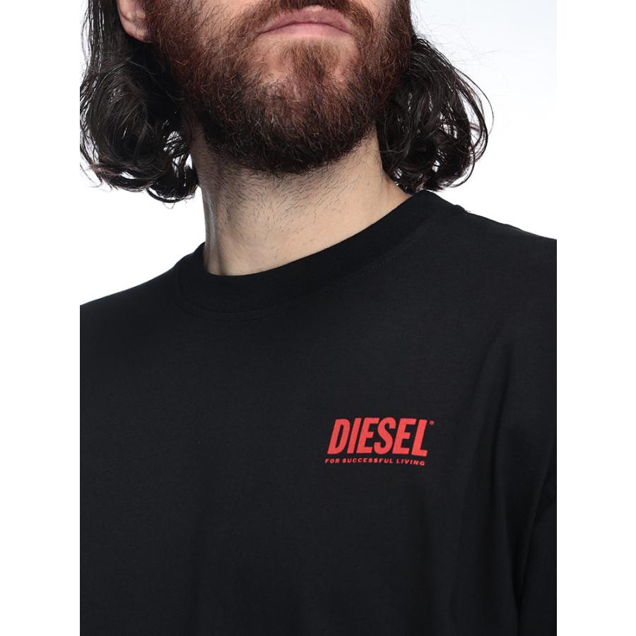 DIESEL（ディーゼル） ロンT メンズ ロゴ バックBOXロゴ プリント