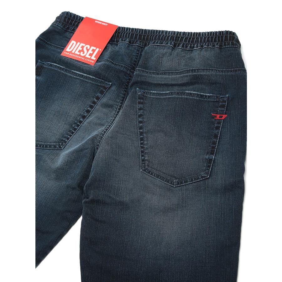 ディーゼル ショーツ メンズ DIESEL ロゴ デニム ジップフライ ウエストコード ジョグジーンズ ショートパンツ JOGG D-KROOLEY DSA1271709N65の画像