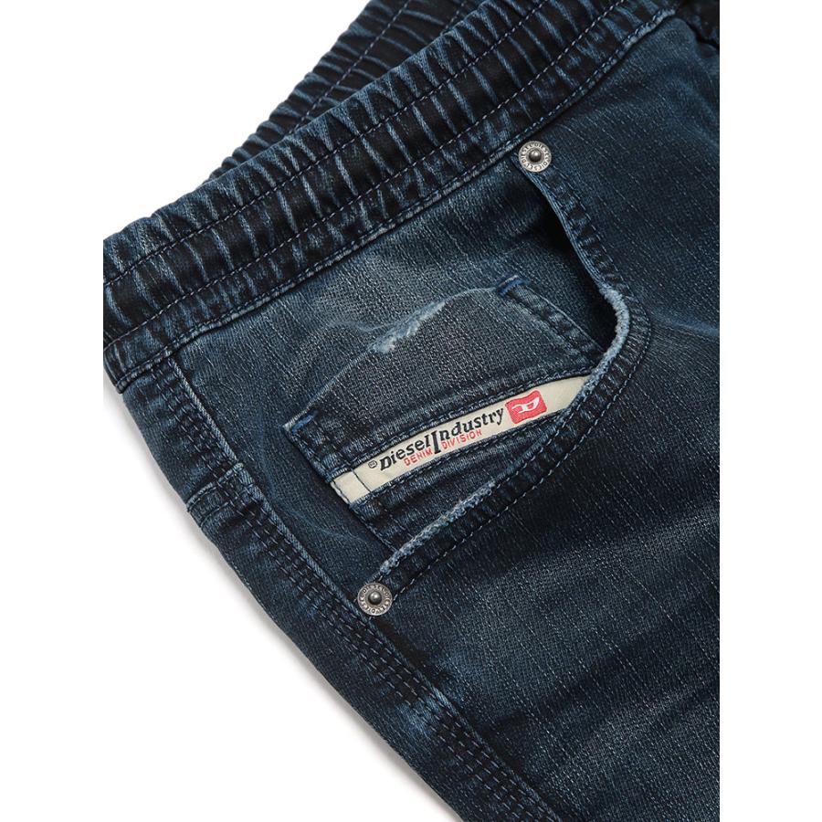 ディーゼル ショーツ メンズ DIESEL ロゴ デニム ジップフライ ウエストコード ジョグジーンズ ショートパンツ JOGG D-KROOLEY DSA1271709N65の画像