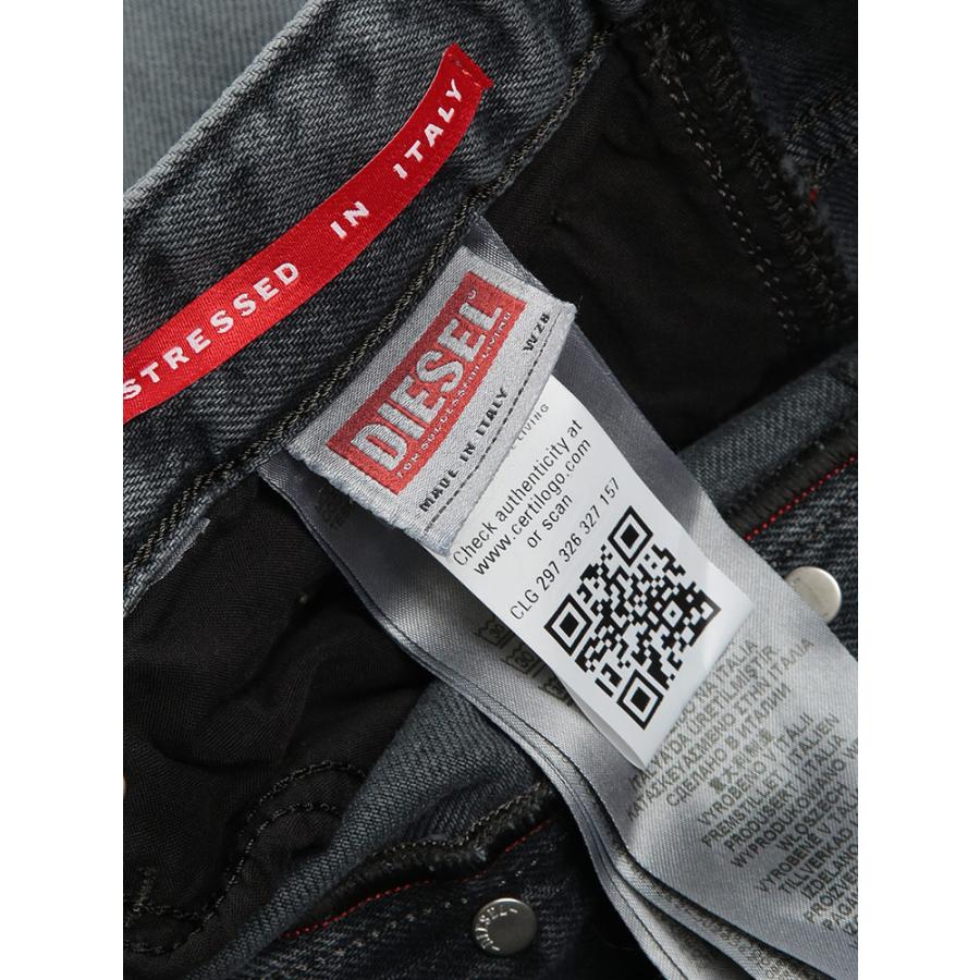 DIESEL（ディーゼル） デニムパンツ メンズ ロゴ ダメージ加工 ボタン