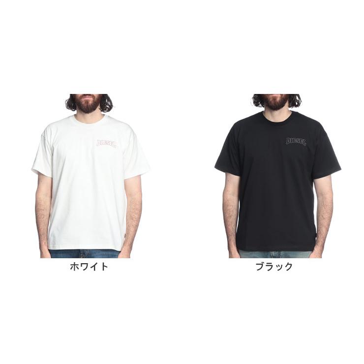 DIESEL（ディーゼル） Tシャツ メンズ ロゴ ステッチ クルーネック
