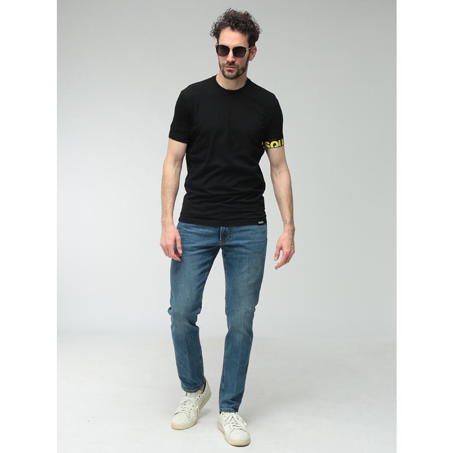 DSQUARED2（ディースクエアード） メンズ Tシャツ 半袖 ロゴ クルー 