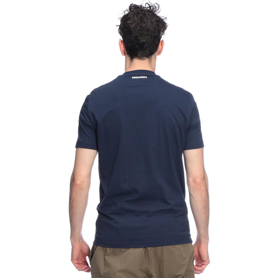 DSQUARED2（ディースクエアード） メンズ Tシャツ 半袖 無地 クルー 