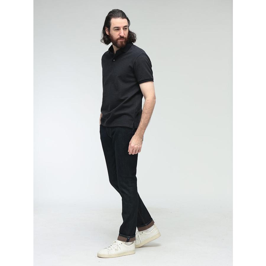 N*O様 【アルマーニ新品】EMPORIO ARMANI ブラック ポロシャツ EMPORIO ARMANI エンポリオ アルマーニ ポロシャツ メンズ 半袖 鹿の子