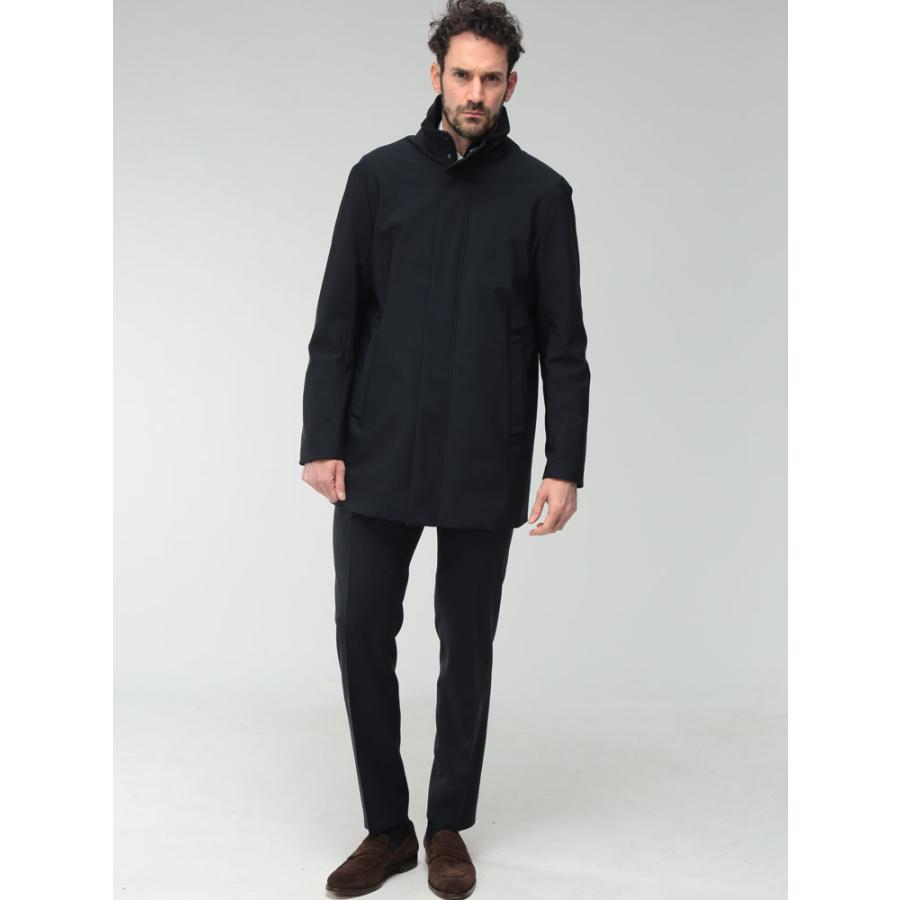 エンポリオアルマーニ EMPORIO ARMANI ストレッチ ナイロン スタンドカラー ハーフコート EA8N1L811NZAZ メンズの画像