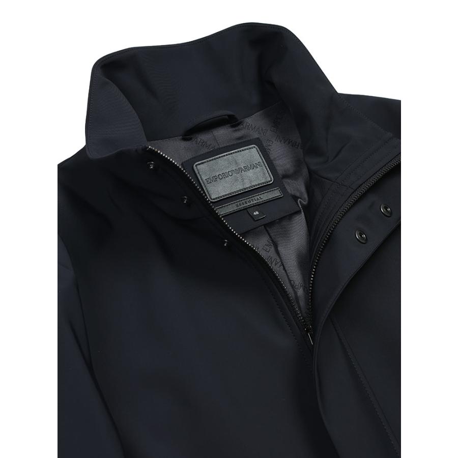 エンポリオアルマーニ EMPORIO ARMANI ストレッチ ナイロン スタンドカラー ハーフコート EA8N1L811NZAZ メンズの画像