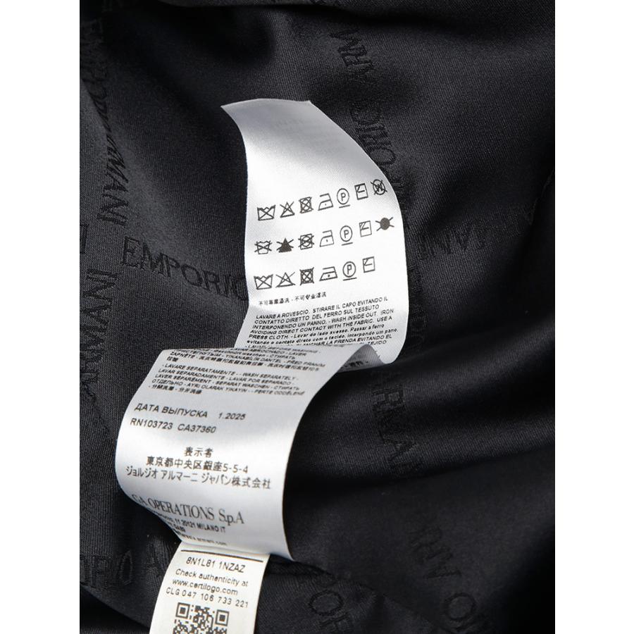 エンポリオアルマーニ EMPORIO ARMANI ストレッチ ナイロン スタンドカラー ハーフコート EA8N1L811NZAZ メンズの画像