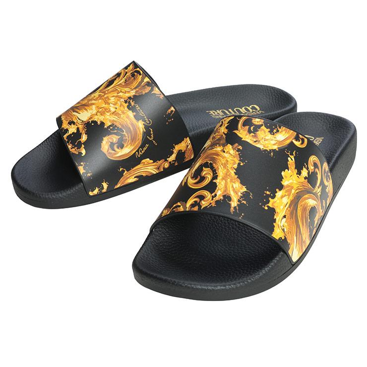 VERSACE JEANS COUTURE サンダル EU39 JP25.0本物 VERSACE JEANS COUTURE ヴェルサーチェ ジーンズ クチュール メンズ