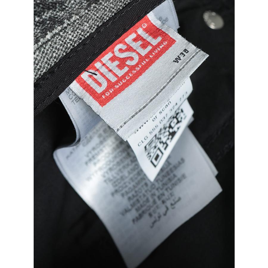 DIESEL（ディーゼル） メンズ ショートパンツ ロゴ D-KROOLEY ダメージ