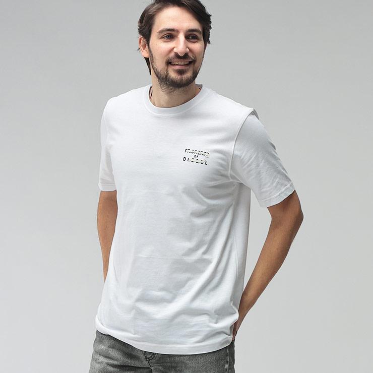 DIESEL（ディーゼル） メンズ Tシャツ 半袖 ロゴ アーカイブ