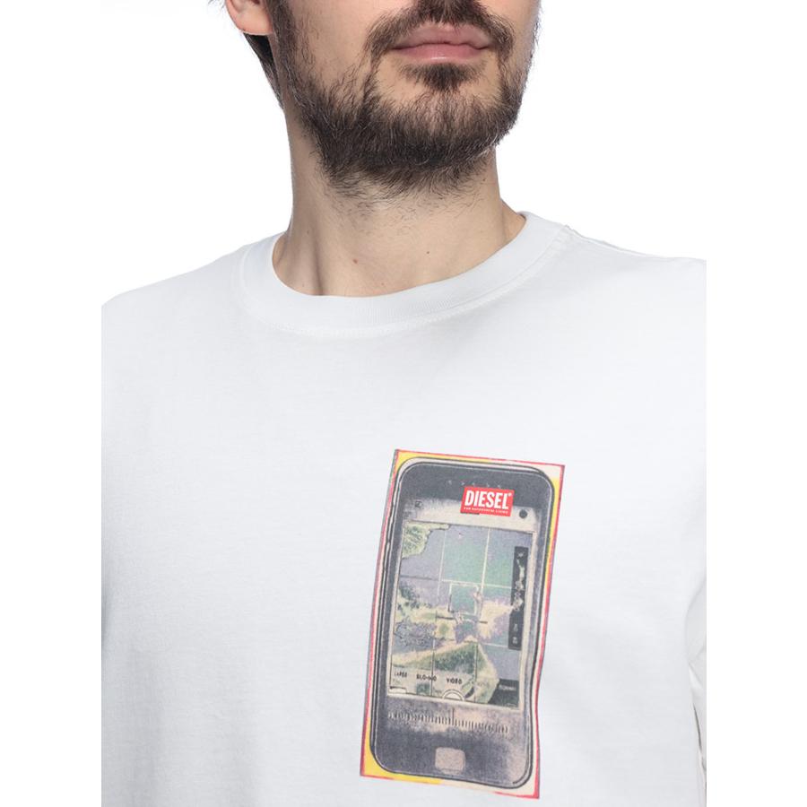 DIESEL 半袖Tシャツ XS DIESEL（ディーゼル） メンズ Tシャツ 半袖 ロゴ デジタルプリント