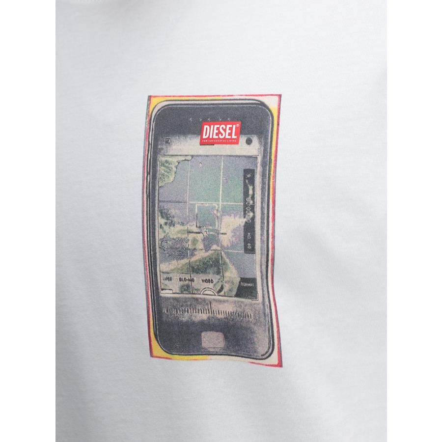 DIESEL（ディーゼル） メンズ Tシャツ 半袖 ロゴ デジタルプリント