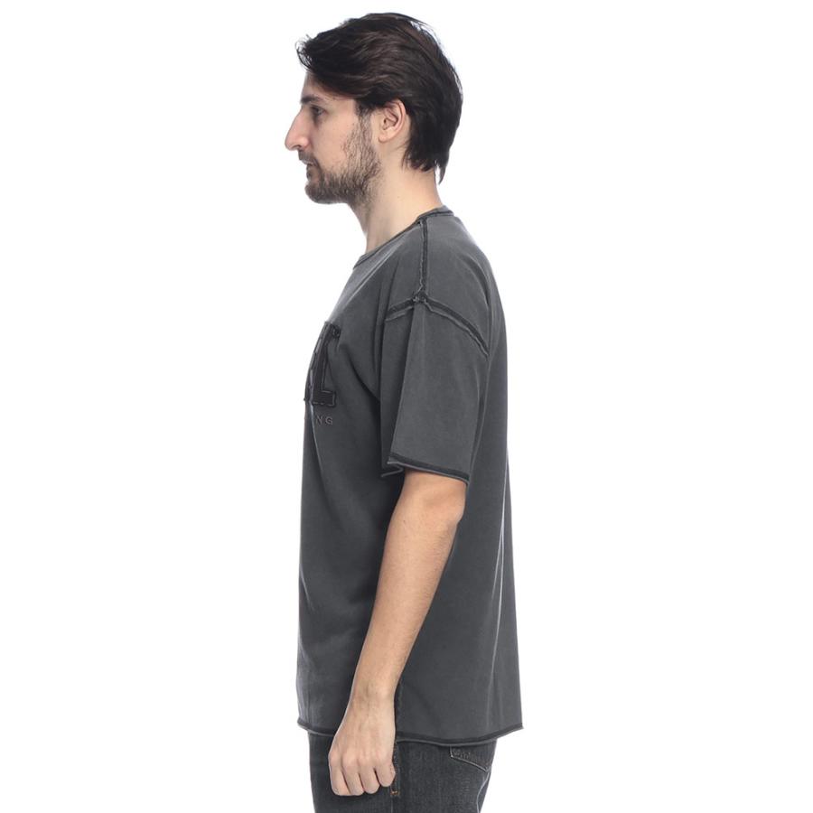 DIESEL（ディーゼル） メンズ Tシャツ 半袖 ロゴ アップリケ クルー