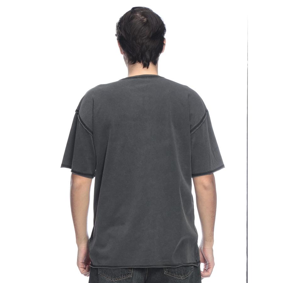 DIESEL M-Anaheim Dロゴ 半袖トップス DIESEL（ディーゼル） メンズ Tシャツ 半袖 ロゴ アップリケ クルー