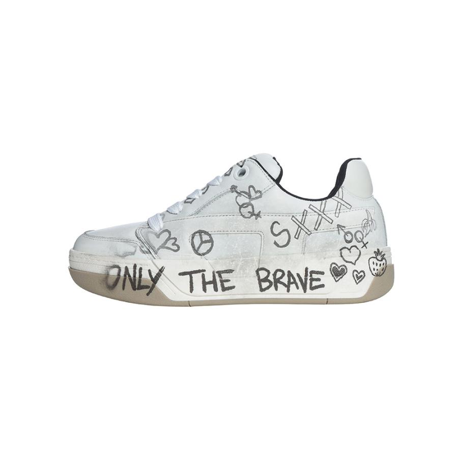 ディーゼル メンズ スニーカー DIESEL D-OLLIE グラフィックプリント シューズ DSY03796P7484 ブランド 靴 ローカット レースアップの画像