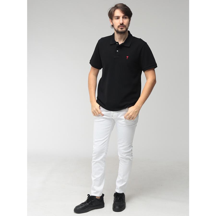 ディースクエアード メンズ ジーンズ DSQUARED2 ボタンフライ カラー デニム パンツ SKATER スケーター D2LB1930S39781 ブランド ボトムス ホワイト ブラックの画像
