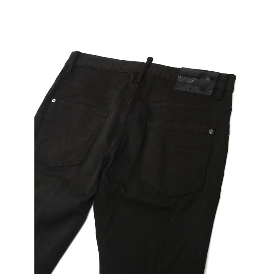 ディースクエアード メンズ ジーンズ DSQUARED2 ボタンフライ カラー デニム パンツ SKATER スケーター D2LB1930S39781 ブランド ボトムス ホワイト ブラックの画像