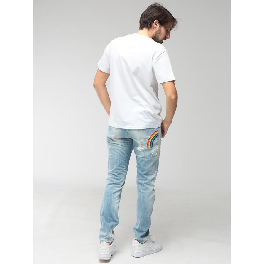 DSQUARED2（ディースクエアード） メンズ ジーンズ ロゴ レインボー