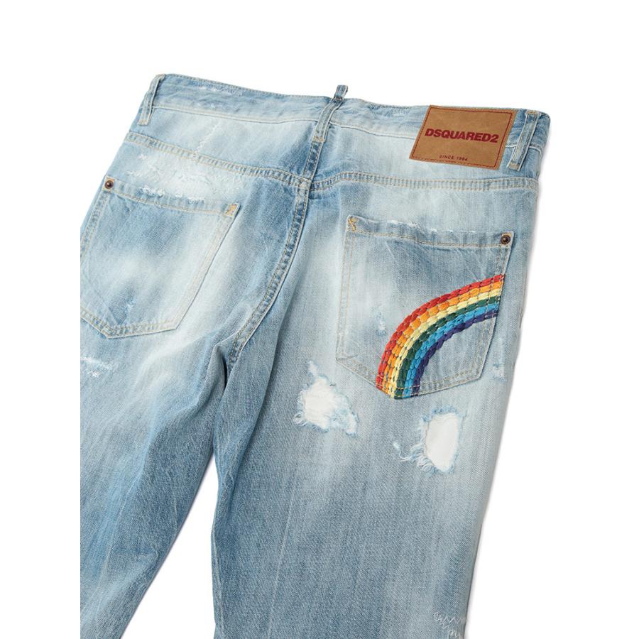 専用 ディースクエアード DSQUARED2（ディースクエアード） メンズ ジーンズ ロゴ レインボー