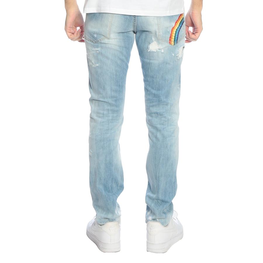 DSQUARED2（ディースクエアード） メンズ ジーンズ ロゴ レインボー